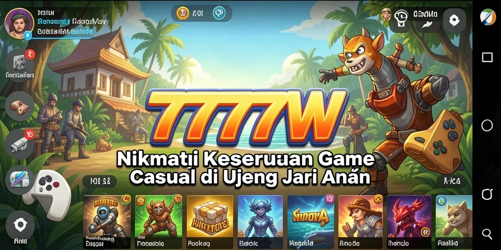 Tampilan gameplay seru dari <strong>7777W</strong> dengan grafik cerah.
