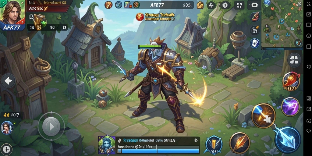 Tampilan gameplay seru dan strategis dalam AFK77.