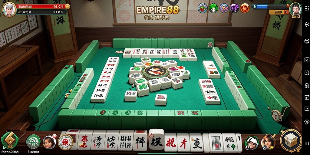 Tampilan gameplay menarik di EMPIRE88 dengan tantangan Mahjong seru.
