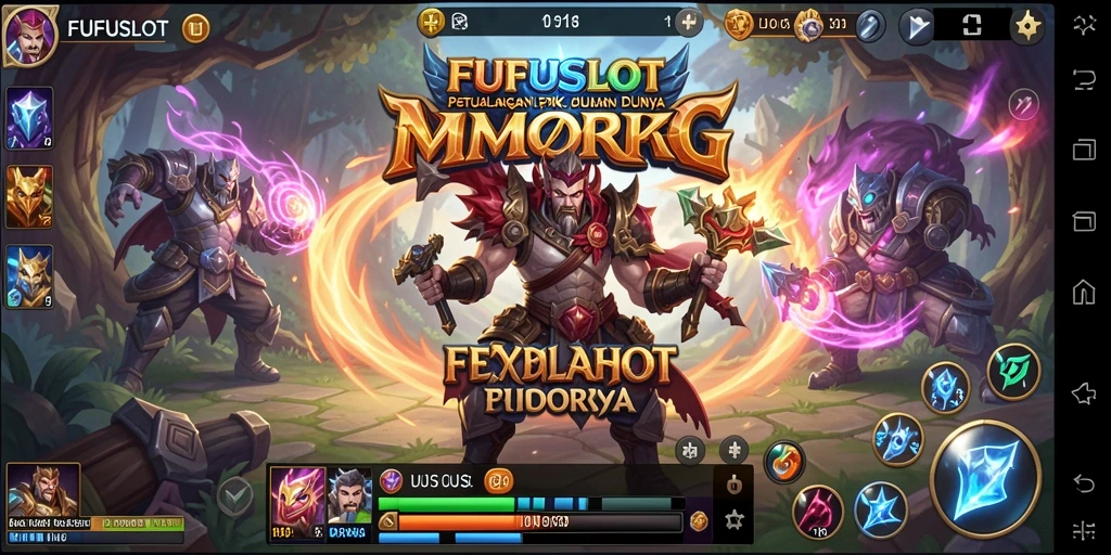 Tampilan gameplay FUFUSLOT yang menarik dalam dunia MMORPG.
