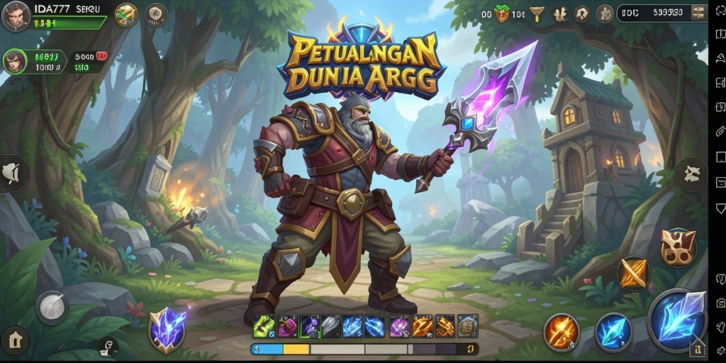 Screenshot permainan IDA777 menampilkan aksi pertempuran yang intens.