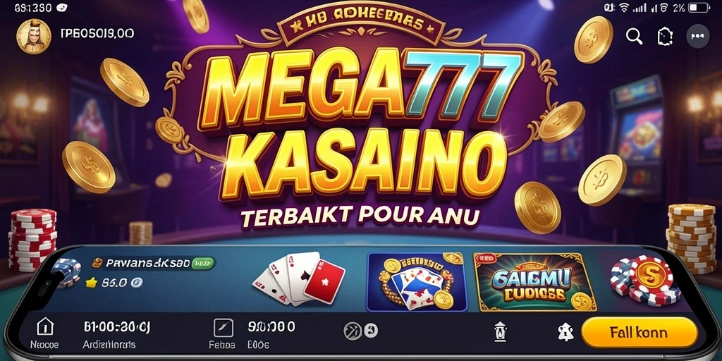 Tampilan screenshot MEGA777 menampilkan gameplay kasino yang mendebarkan.