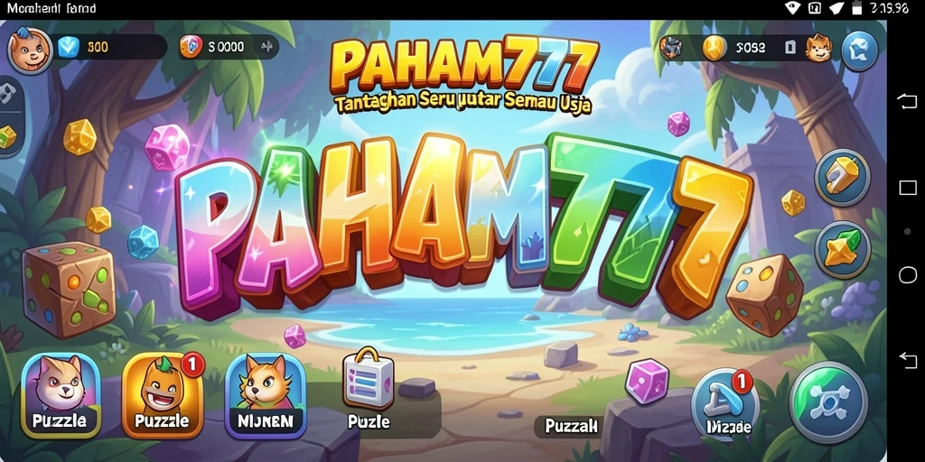 Tampilan gameplay seru di PAHAM777 dengan berbagai teka-teki.