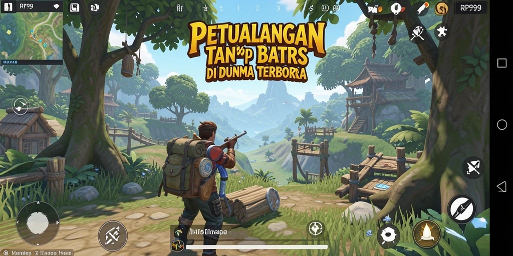 Tampilan gameplay RP99 yang menakjubkan dalam dunia terbuka.