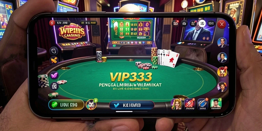 Tampilan gameplay Live Casino yang mendebarkan dan interaktif di VIP333.