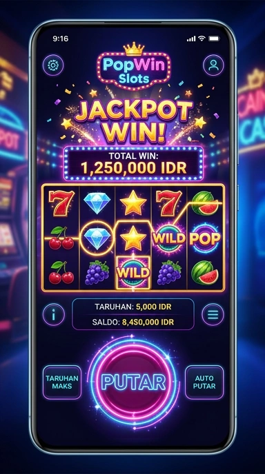 Pengguna sedang menjelajahi aplikasi di popwin.